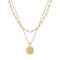 Tingn Women’S Gold Plated Dainty Layering Paperclip Link Chain Necklace